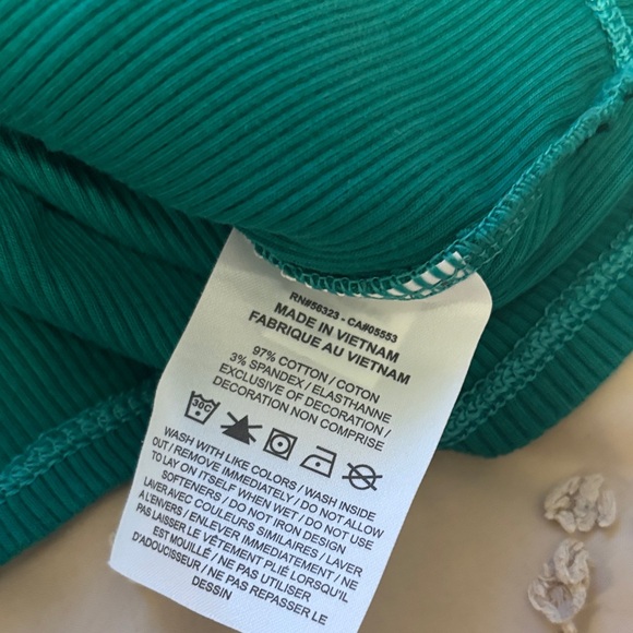 Nike Teal Crop Top with Floral Accent - Picture 6 of 6